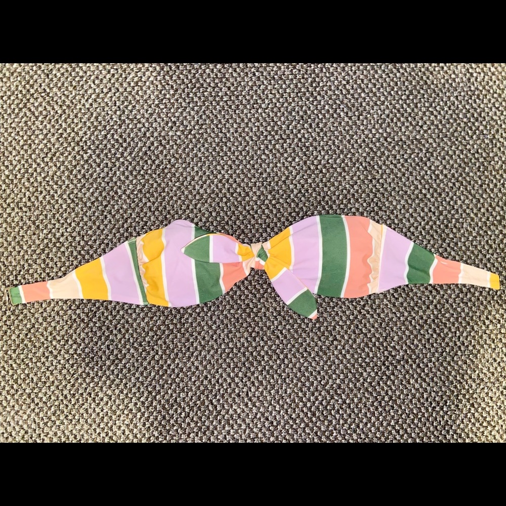 Tie-Front Bandeau Bikini Top